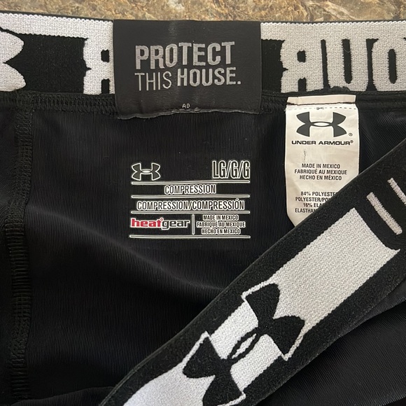 Under Armor LG Black NWOT Protect this House Compression Shorts - Picture 4 of 6